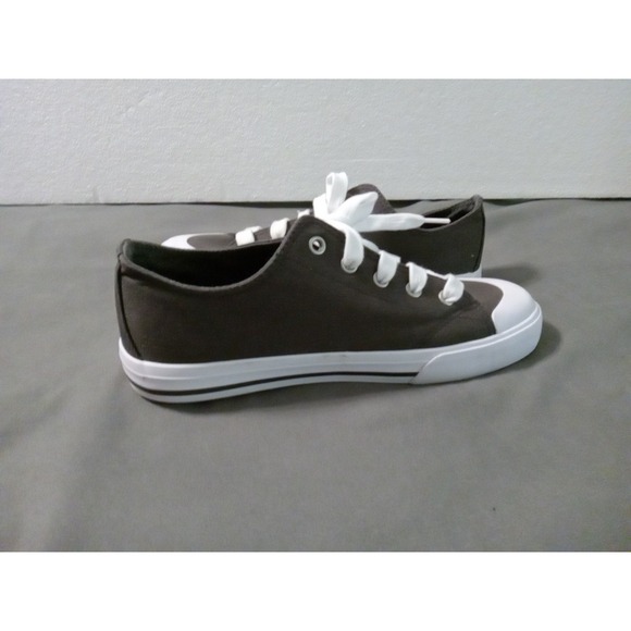 WONDER NATION BOYS size 5 DARK GRAY MEMORY FOAM LACE UP SHOES LOW TOP NWOT - Picture 7 of 16